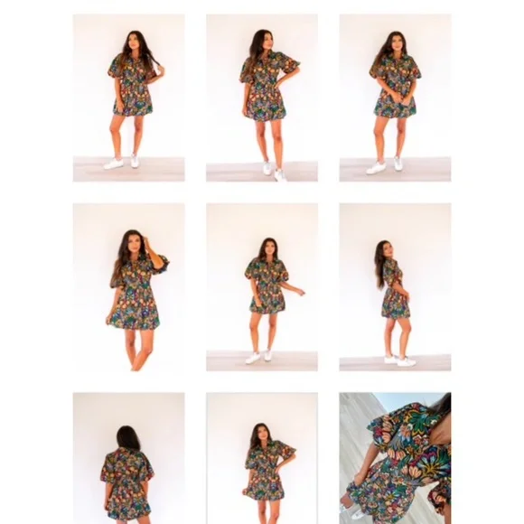 Chaney puff sleeve bubble dress size small NWT - Picture 2 of 2